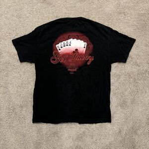 Vintage Hard Rock Cafe Tampa Black Graphic Pocket Tee Shirt Size XL Casino Poker